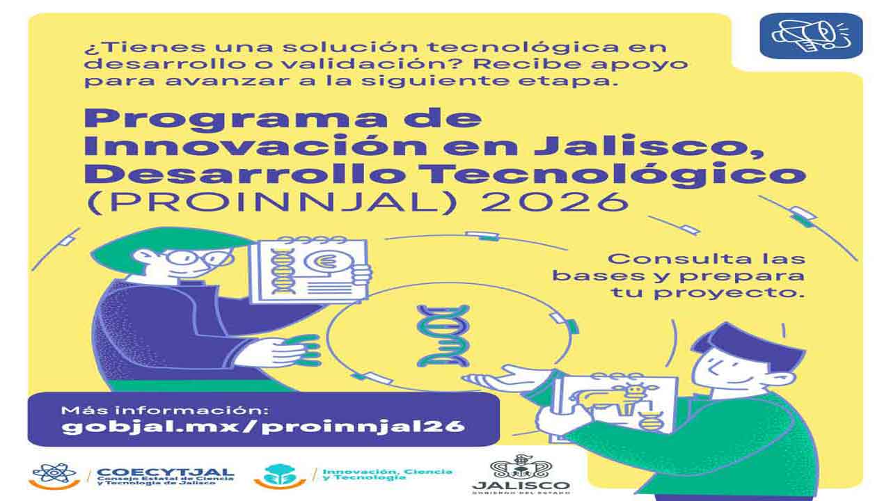 Imagen Programa de Innovación en Jalisco  Desarrollo Tecnológico 2026