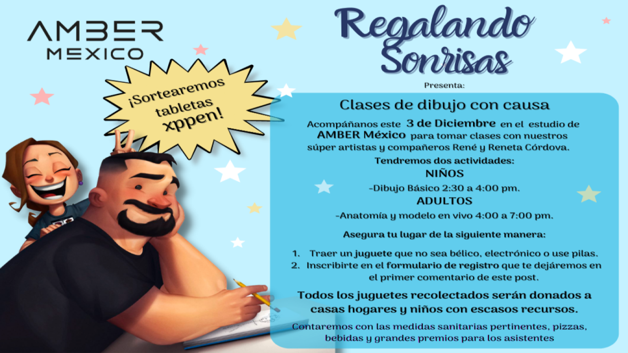 Clase de dibujo con causa