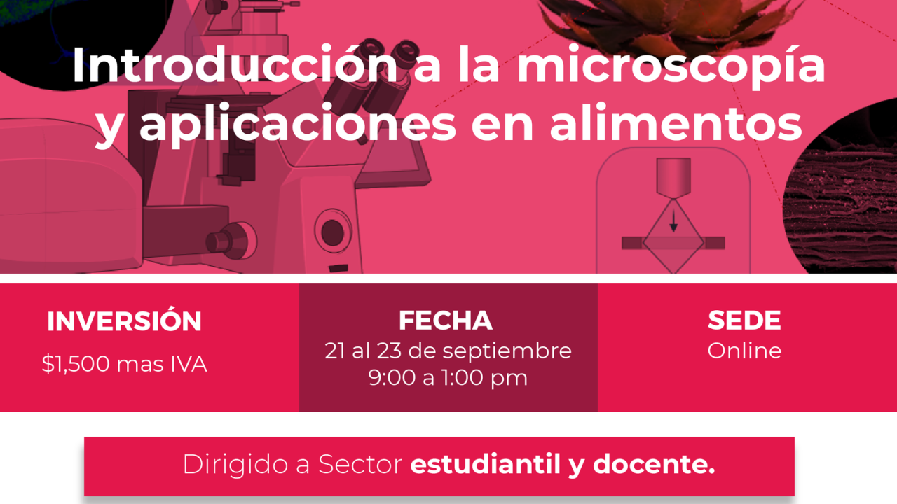 Introducción a la microscopia y aplicaciones en alimentos.
