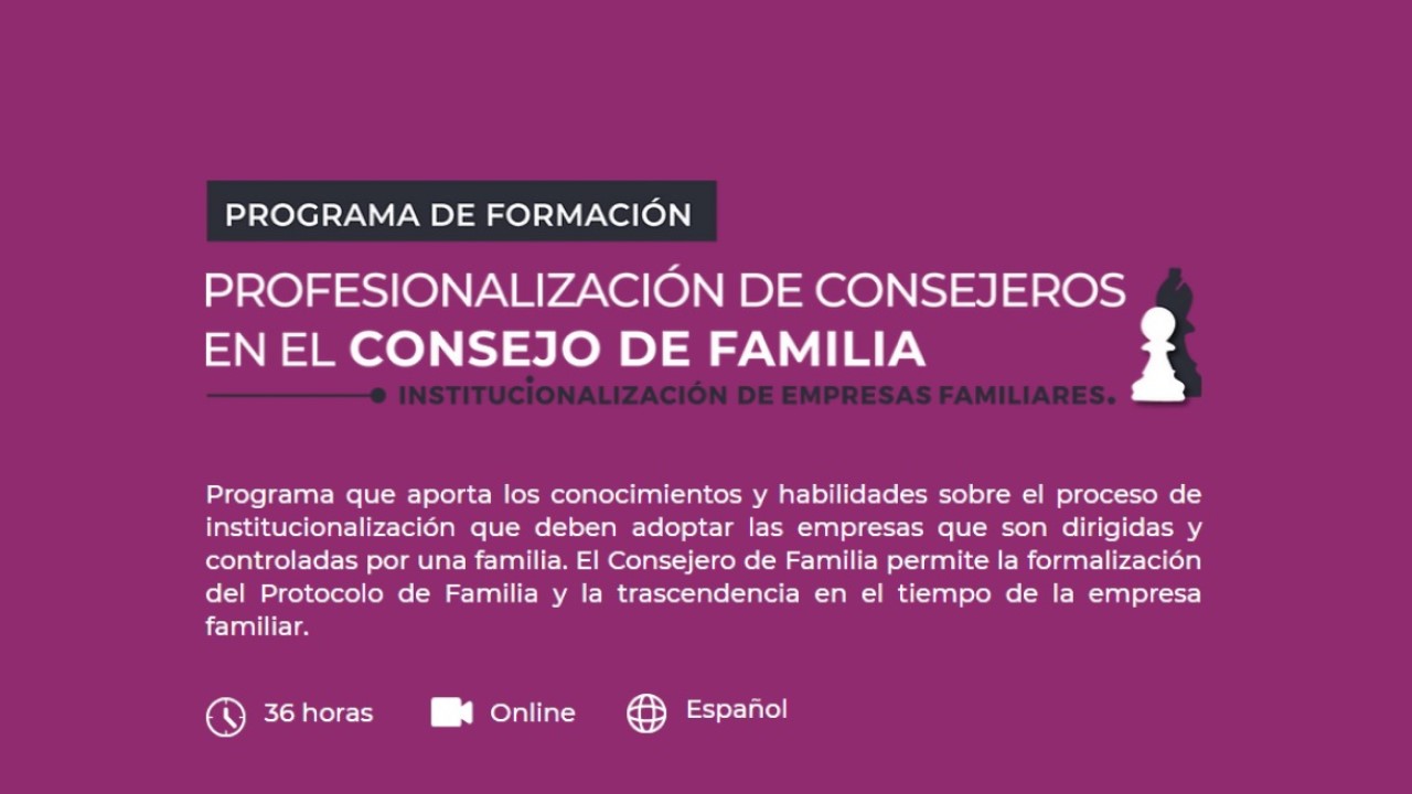 Profesionalización de Consejeros en el Consejo de Familia