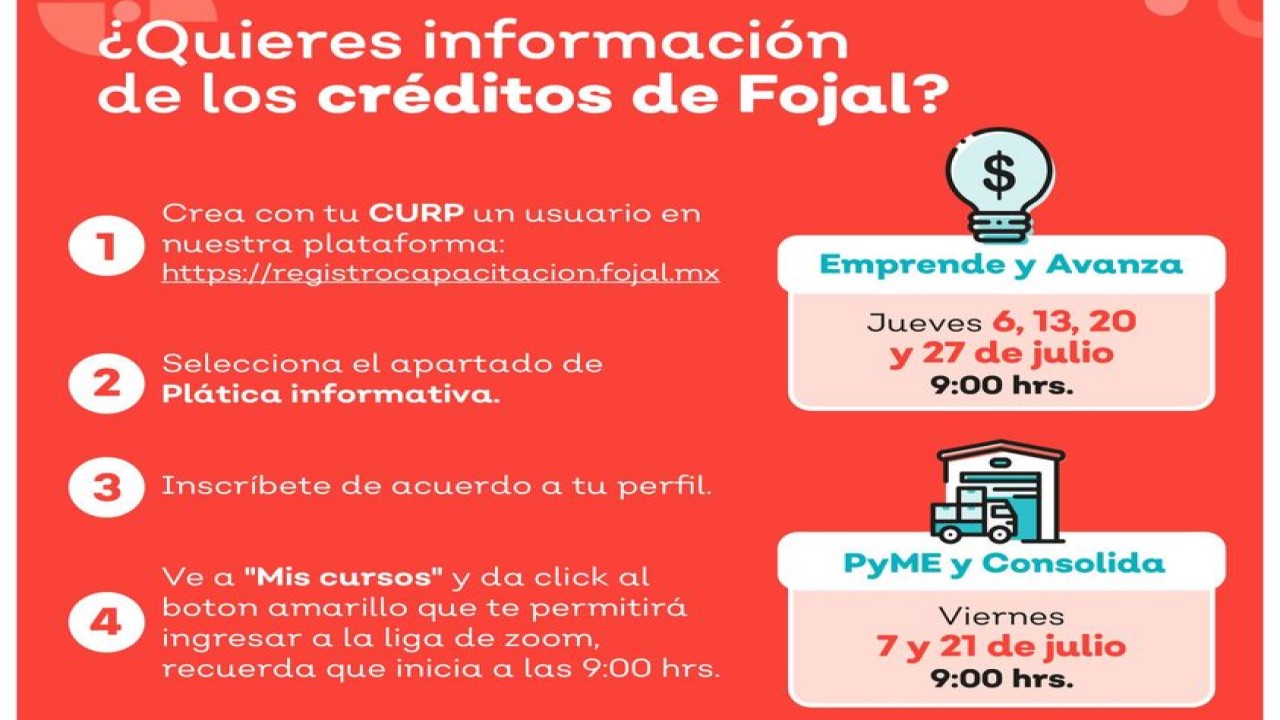 Créditos FOJAL | Sesiones informativas