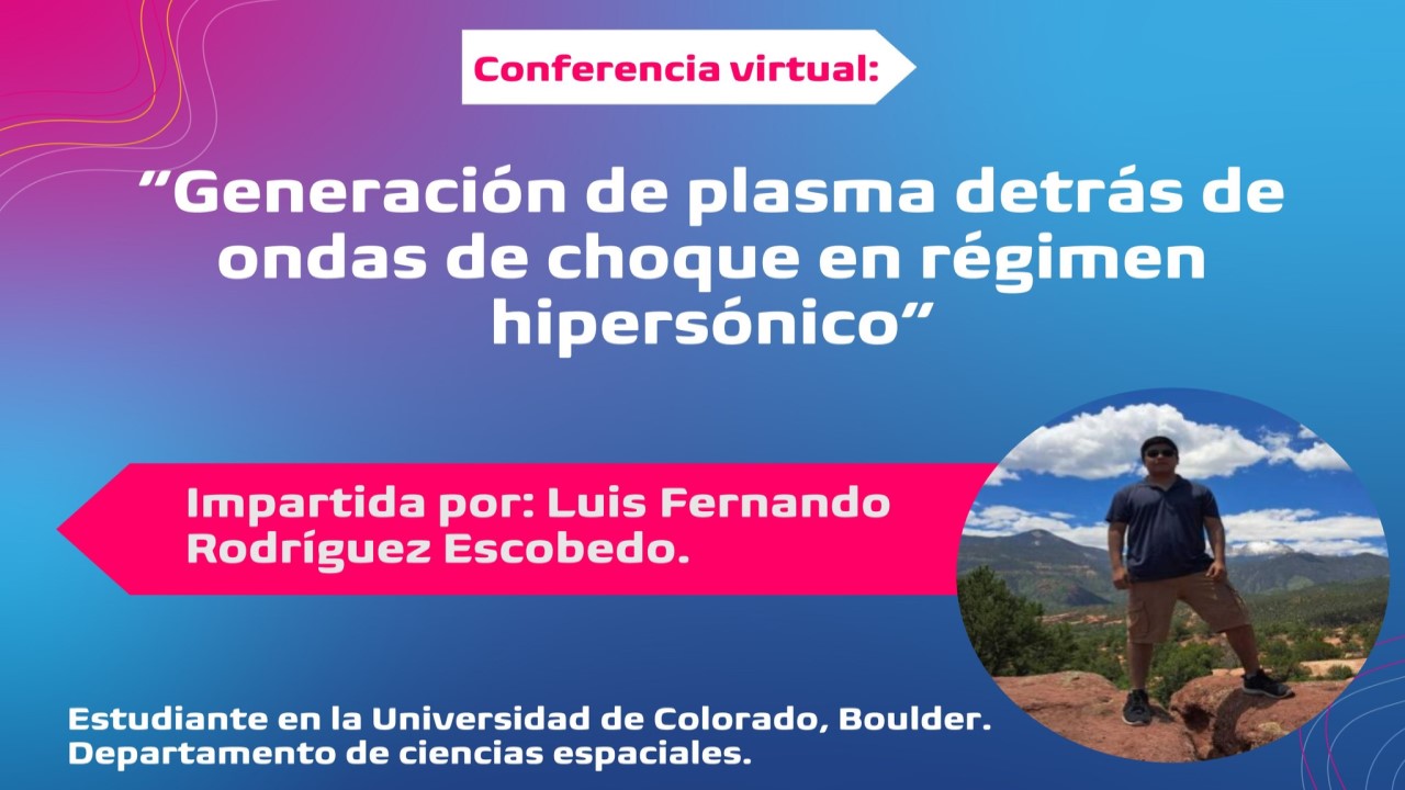 Generación de plasma detrás de ondas de choque en régimen hipersónico