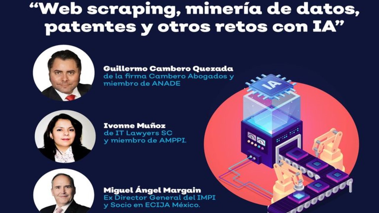 Web scraping, minería de datos, patentes y otros retos con IA
