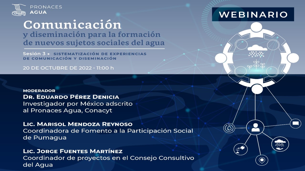 3ª sesión del ciclo "Comunicación y diseminación para la formación de nuevos sujetos sociales del agua"