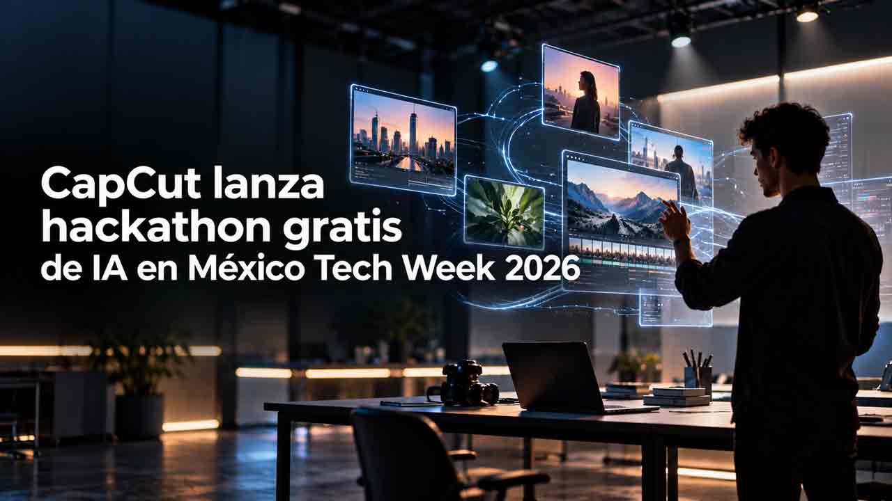 CapCut lanza hackathon gratis de IA en México Tech Week 2026