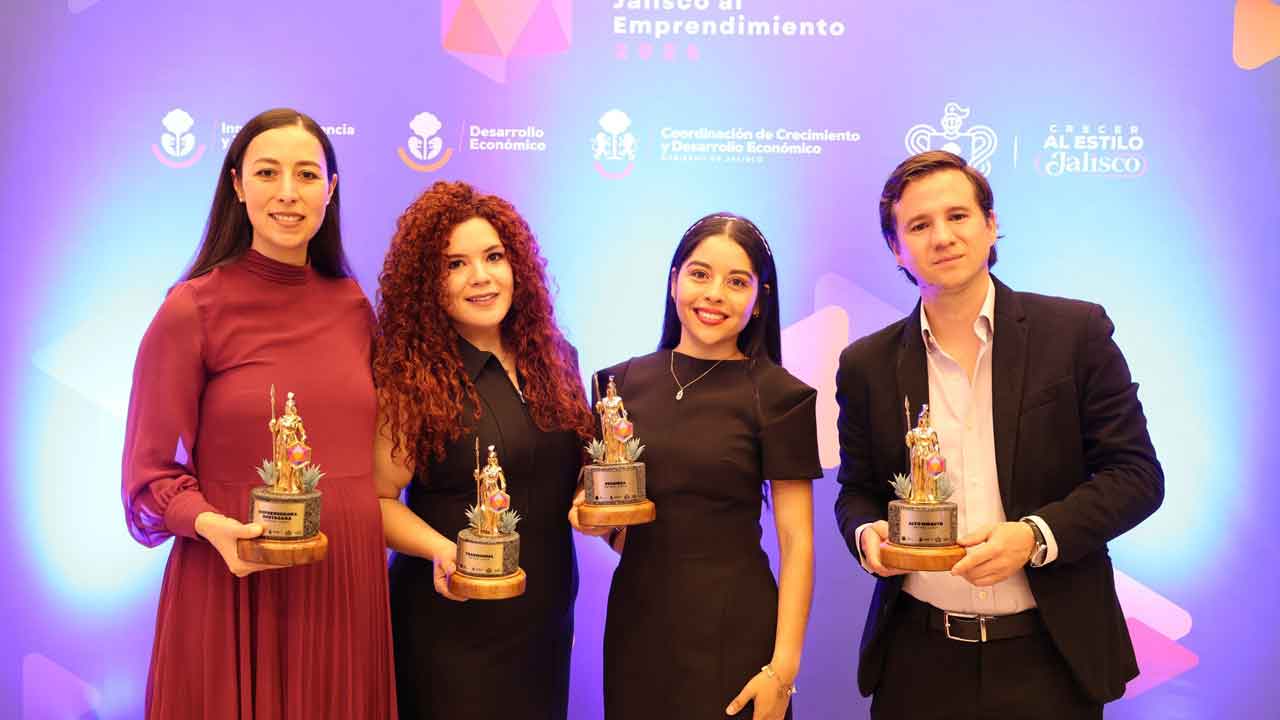Reconoce Gobierno de Jalisco talento emprendedor en la quinta edición del Premio Jalisco al Emprendimiento
